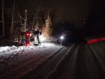 Snow Winter Night Mode of transport Geological phenomenon